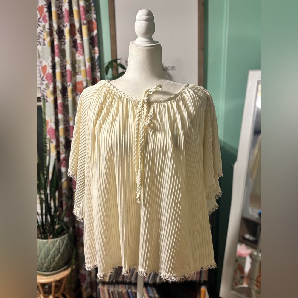Vintage Pleated Top